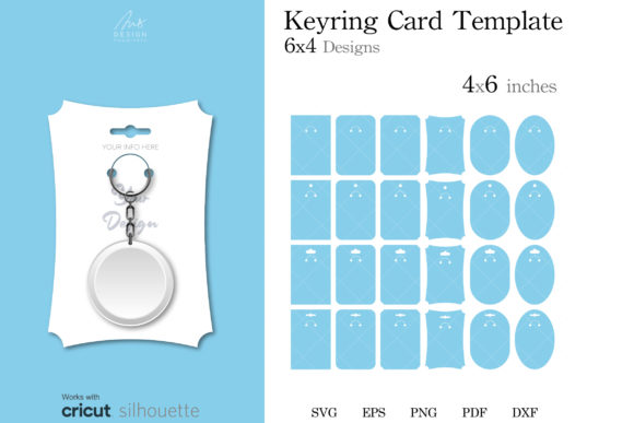 24 Keyring Display Card Templates SVG: Elevate Your Craft Business