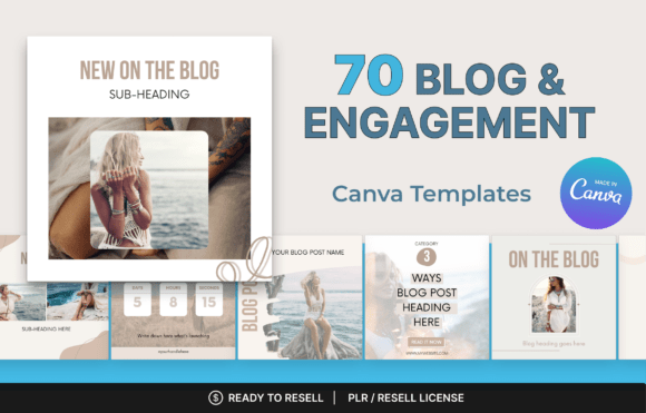70 Blog & Engagement Canva Templates for Effortless Content