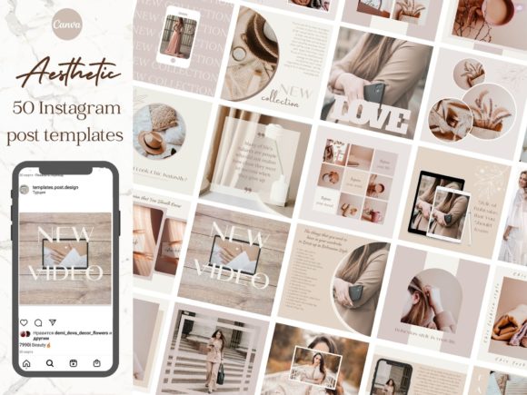 Aesthetic Instagram Post Templates Pack: Your Social Media Solution