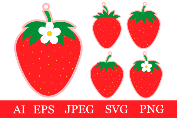 Designing with Sweetness: Strawberry Gift Tags Templates