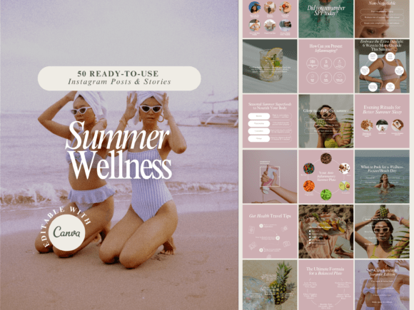Elevate Your Brand: A Designer's Guide to Summer Wellness Instagram Templates