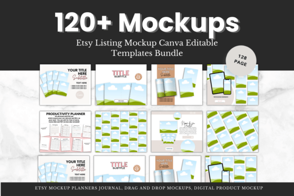 Elevate Your Etsy Shop: 120+ Canva Mockup Templates