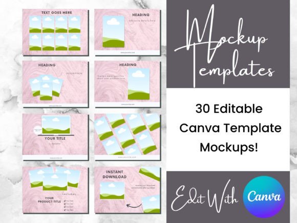 Elevate Your Listings: 30 Digital Product Mockup Templates
