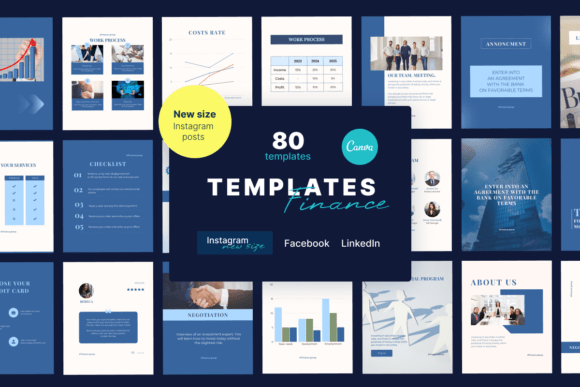 Finance Canva Templates Bundle: Elevate Your Brand