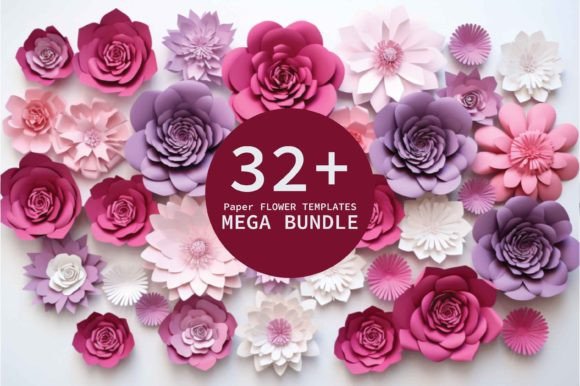 Paper Flower Templates SVG Bundle: Your Creative Toolkit