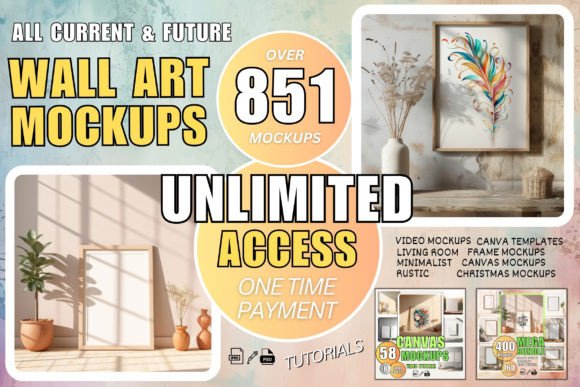 Transform Your Wall Art with This Massive Mockup Bundle